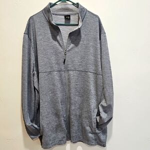 Athletic Works Gray Full-Zip Men's Sweater